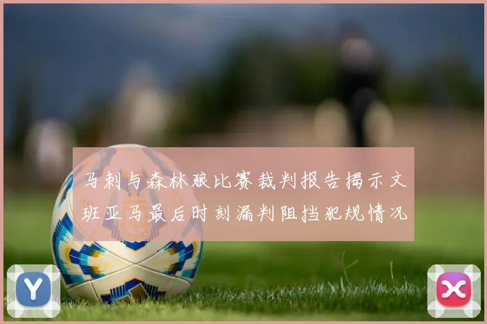 马刺与森林狼比赛裁判报告揭示文班亚马最后时刻漏判阻挡犯规情况